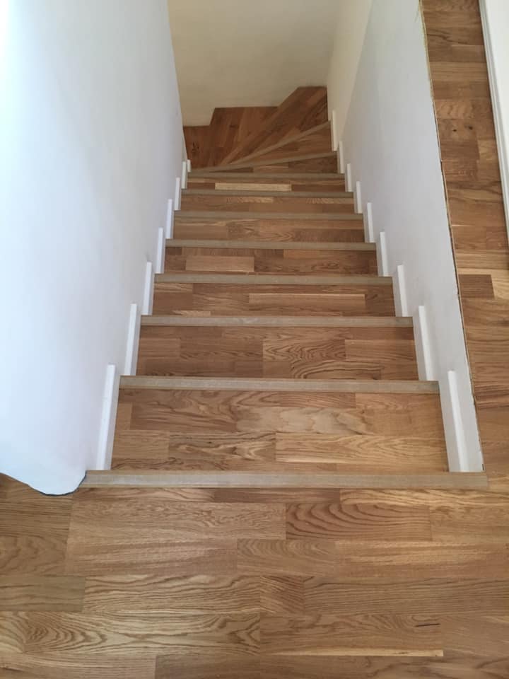 escalier pose parquet